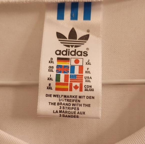 Adidas Men's White Graphic Shirt - Picture 4 of 4